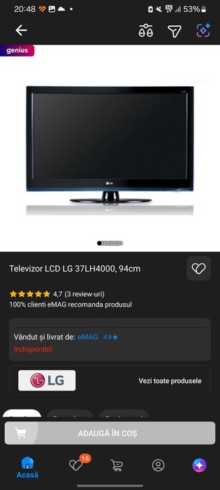 TV LG LCD 37LH4000