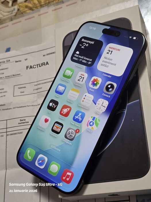 Apple iPhone 16 Pro Max -256 GB Titanium Black / Garantie