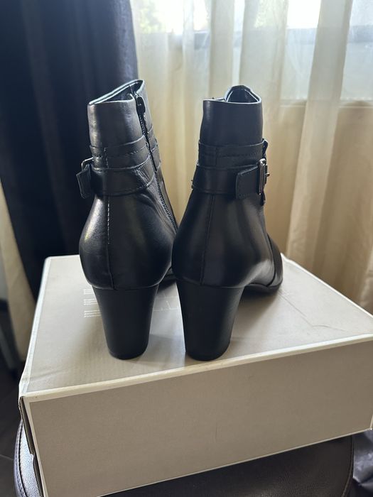 Botine dama de piele, negre, nr 40