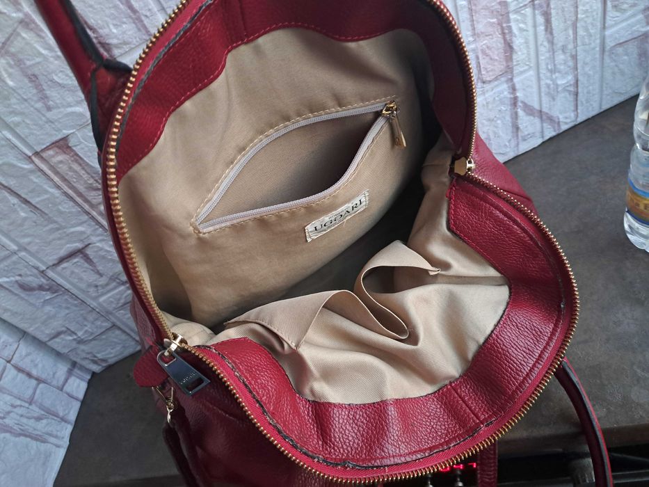 дамска чанта, Uggari
голяма червена торба-естествена кожа