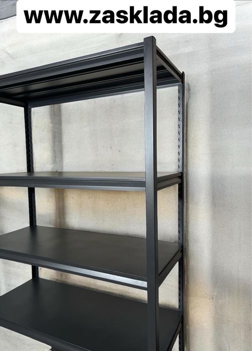 Метален стелаж с 5 метални рафта