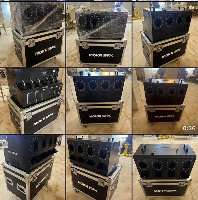 Case masina de balaone cu fum  cutie transport  masina tabla  plastic