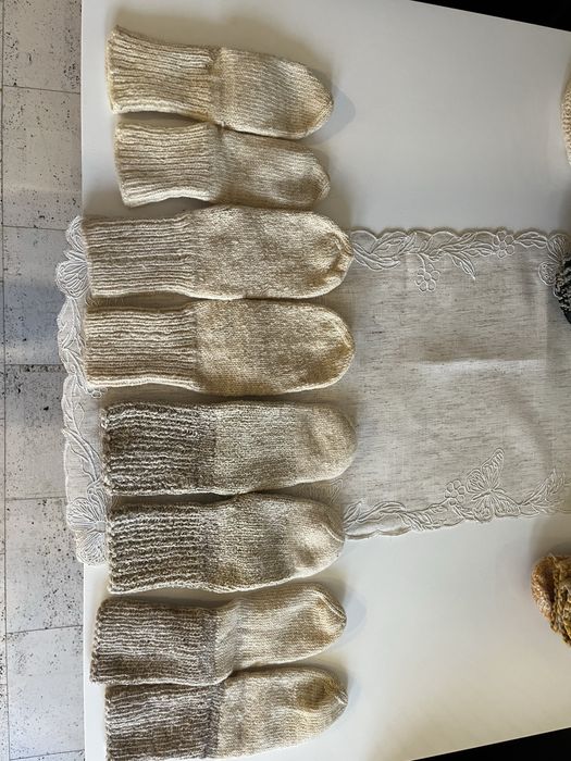 Ръчно плетени терлици от вълна