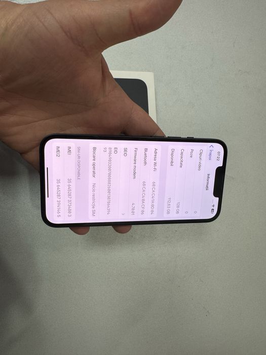 Iphone 13, 128 gb, Midnight, la cutie