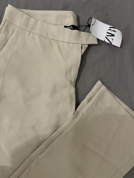 Zara классические брюки клещ