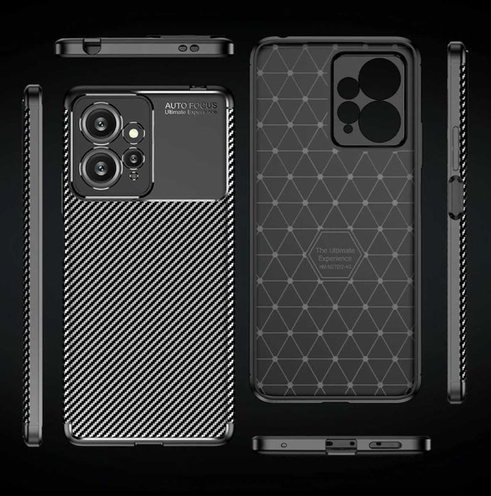 Husa antisoc model Carbon pt. Xiaomi Redmi Note 12 4G / 12s Ultra