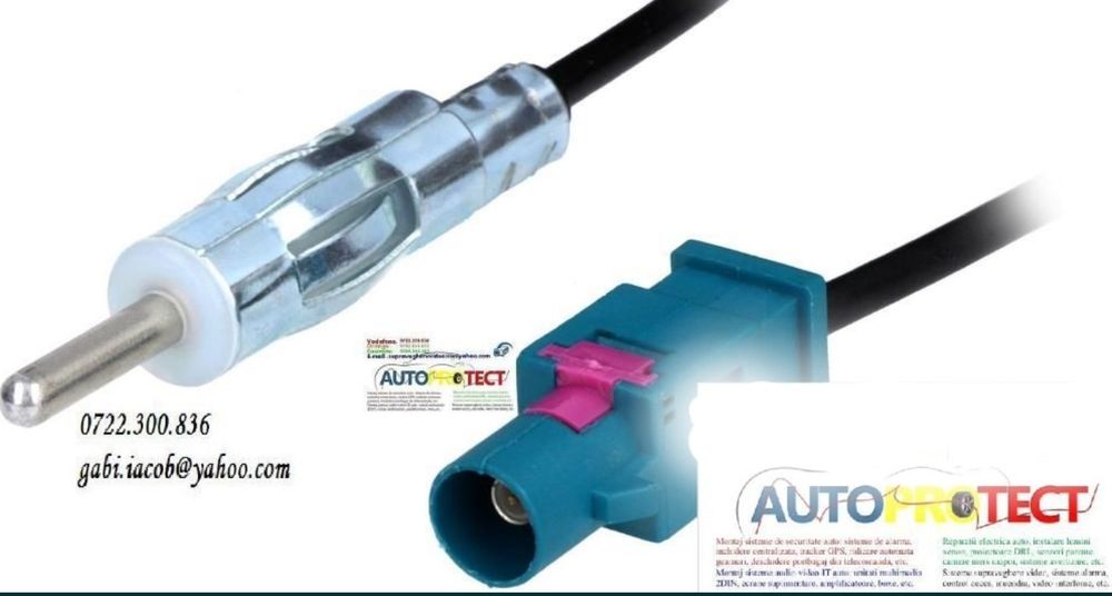 Pachet adaptoare Dacia Logan II 2 mufe cabluri aparate cu ISO