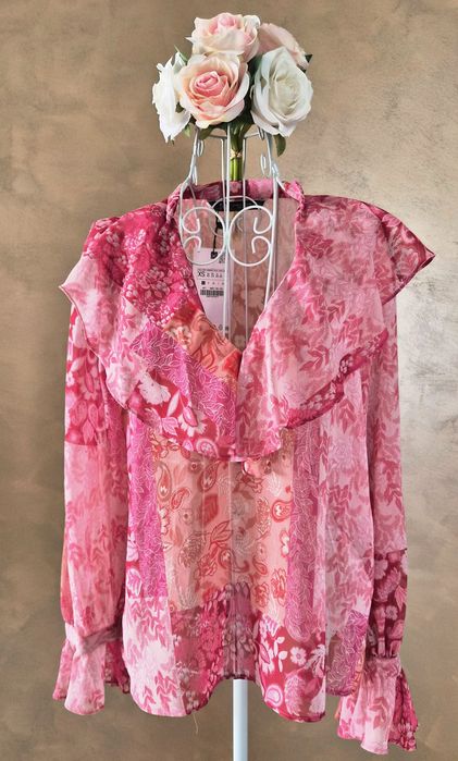 Риза в розово "ZARA "