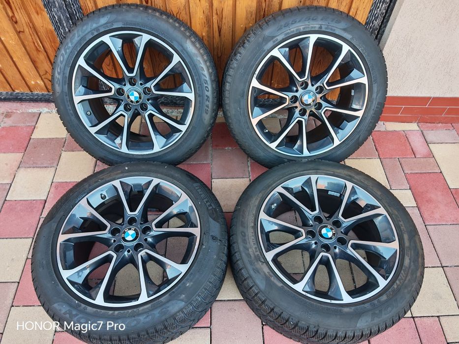Jante originale bicolore BMW X5 F15 X6 F16 255 50R19  iarna PIRELLI 2020