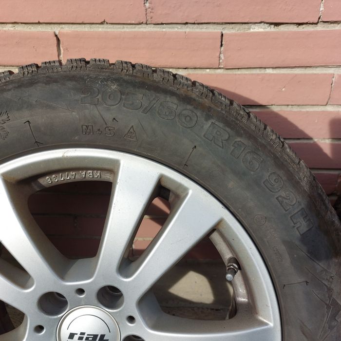 Jante Rial 16" Mercedes 5x112+ anvelope iarnă M+S 205 60 16