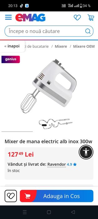 Vând mixer aproape nou