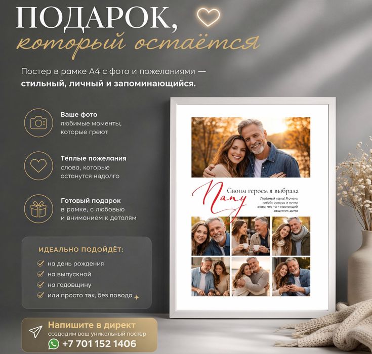 Постеры в рамке на заказ