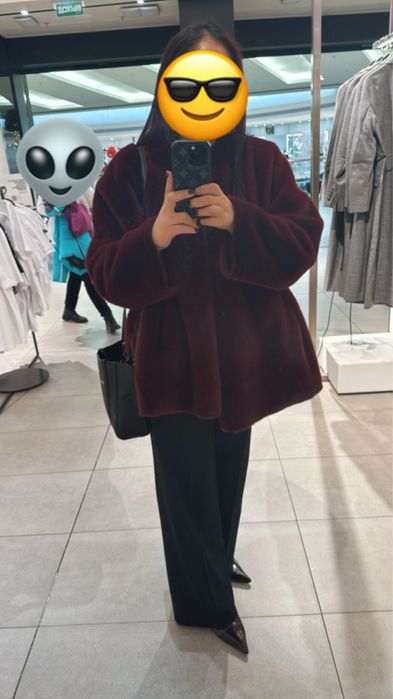 Эко шуба Max Mara оверсайз