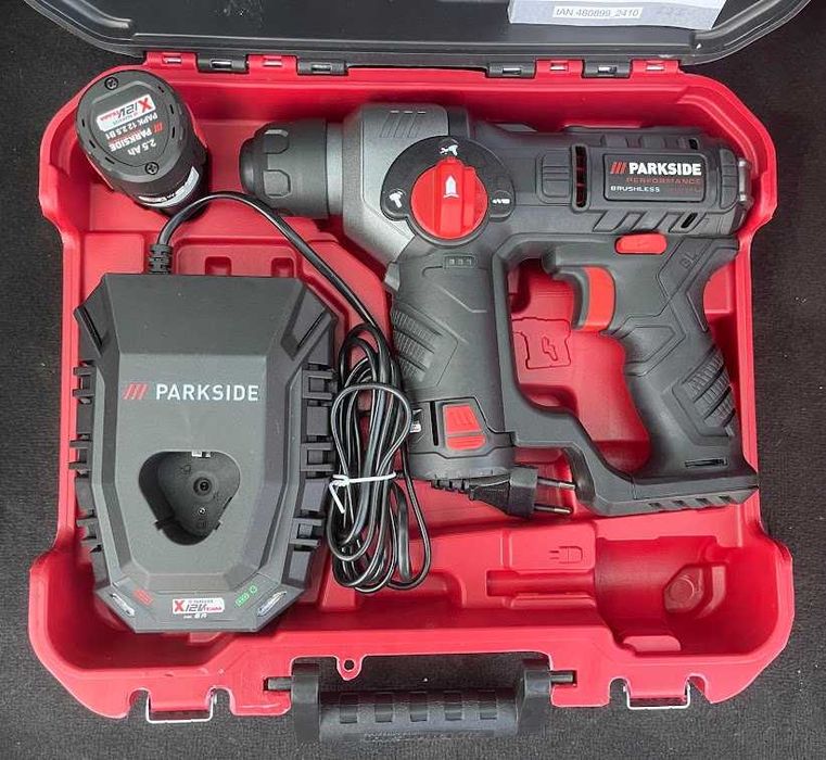 Акумулаторен перфоратор Parkside 12V Две функции внос Германия