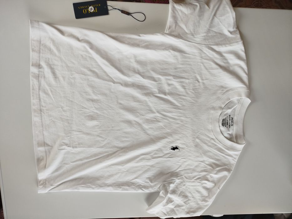 Tricou alb polo Ralph Lauren