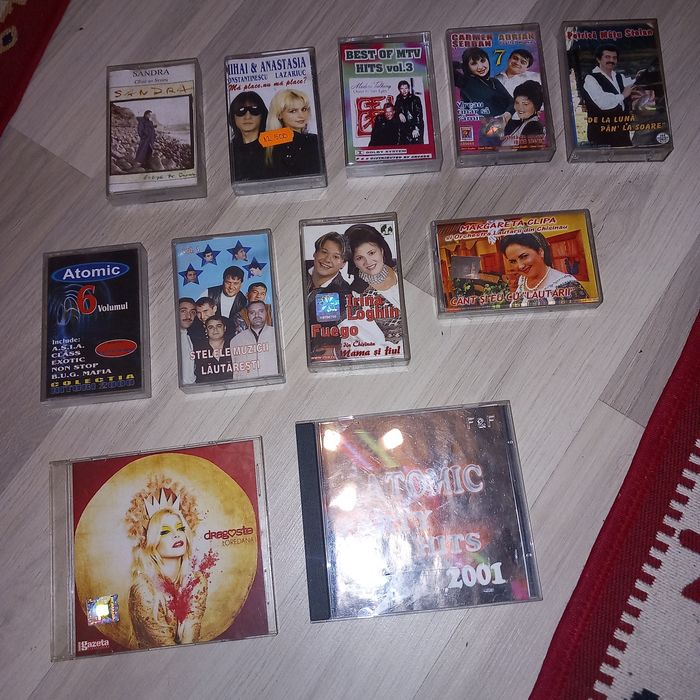 Casete și cd toate la 25 de lei