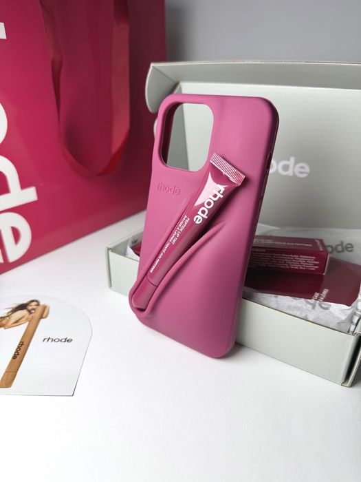 Rhode калъфи и Rhode гланцове Оригинал Rhode iPhone Case + Lip Gloss