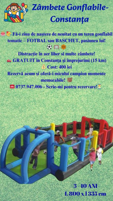 Inchiriere topogane gonflabile