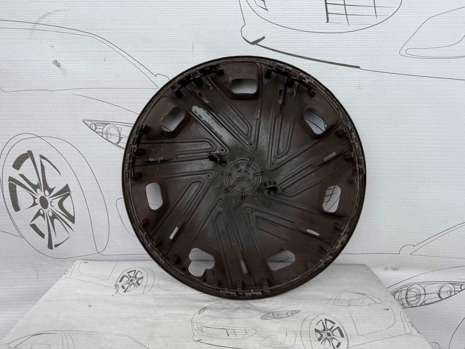 Set 2 Capace Roată R15 (Argintiu / Negru) Citroen Berlingo 9676868177 9676905177 2008 / [2008-2018] / (4B2)