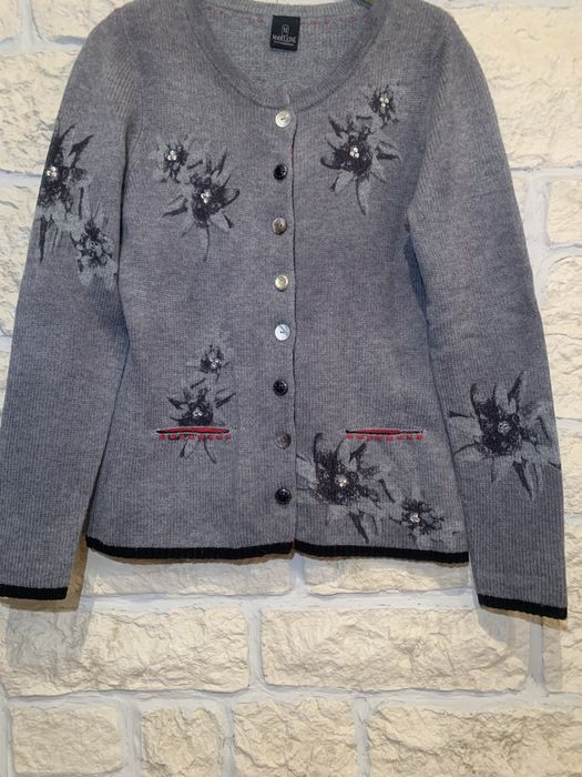 Cardigan Madeleine – Lână & Cașmir, Butoni Bijuterie și Paiete