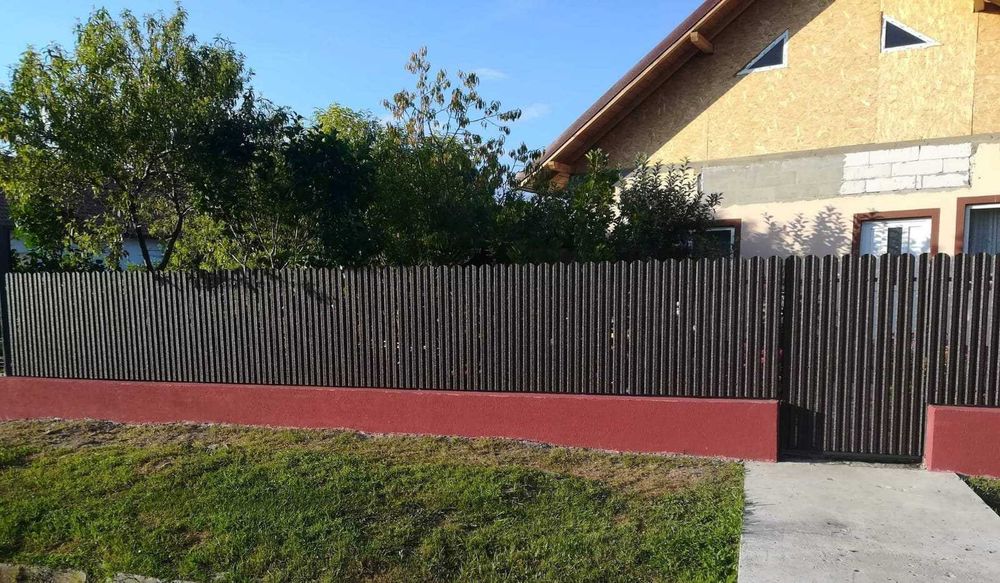 Garduri din sipca metalica si porti de diferite modele si dimensiuni