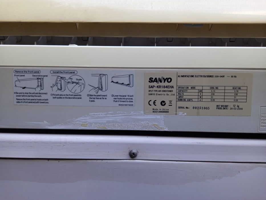 Aparat aer condiționat Sanyo