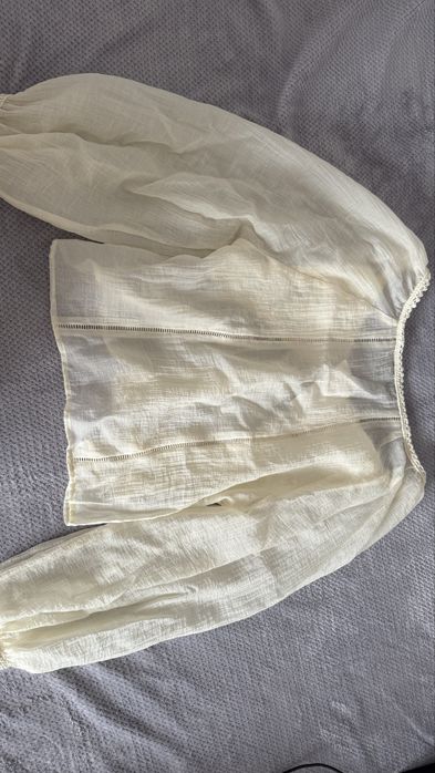 Bluza dantela crem Zara M