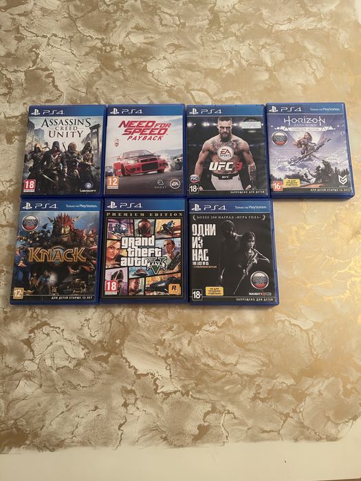 PlayStation 4 + 8 игр