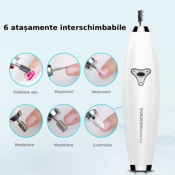 Pila electrica manichiura-pedichiura, reincarcabila, Livrare Gratuita