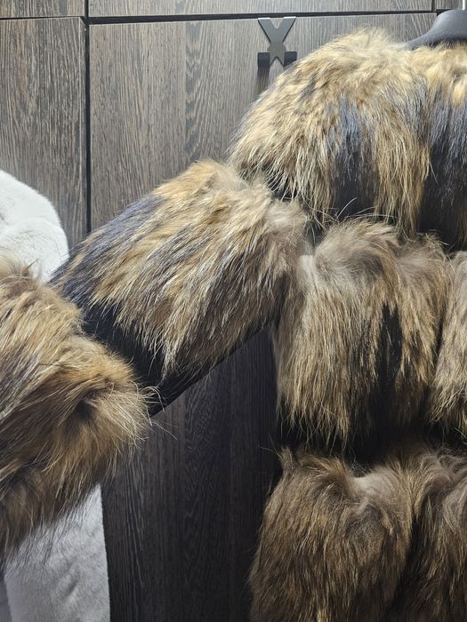 Дамско палто естествен косъм