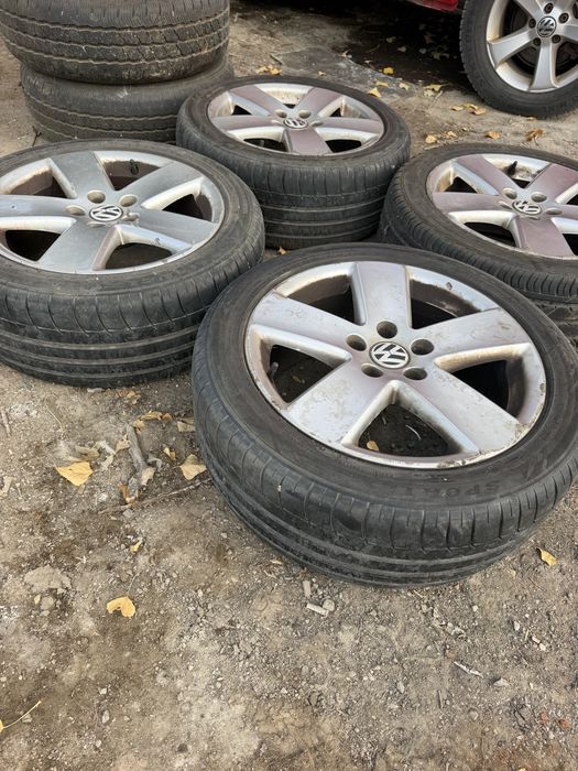4 броя Оригинални Джанти VW 17" с Гуми Triangle 235/45 R17 – 5х112 за Пасат / Голф