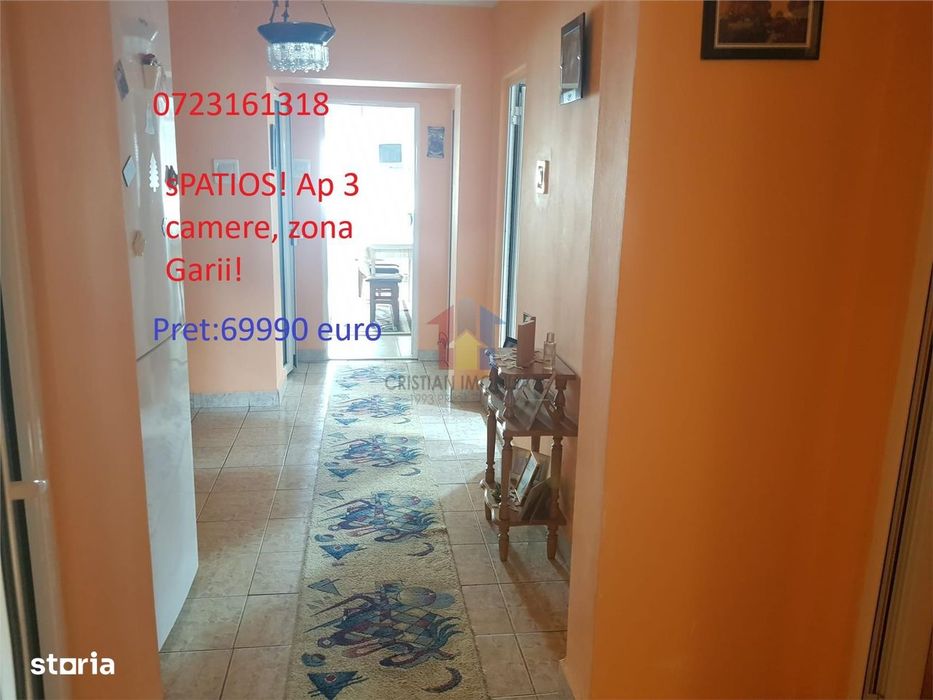 DECOMANDAT! Ap 3 camere, zona Victoriei-Garii in Sup de 78mp — fotografia 1
