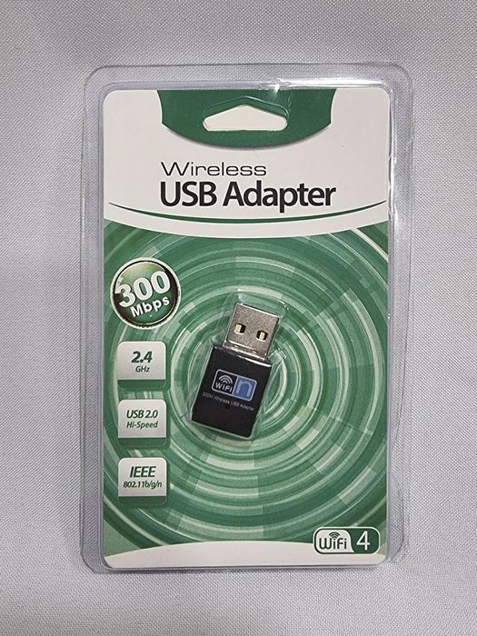Вайфай адаптер 2.4ghz 300mbps