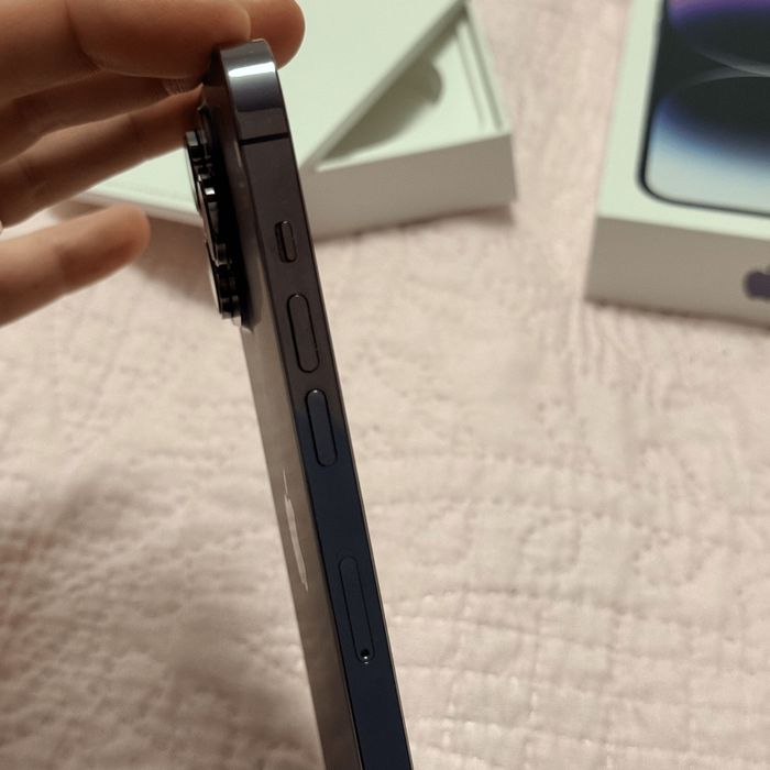 ПЕРФЕКТЕН iPhone 14 Pro Max 512GB Deep Purple | Първи собственик + Подаръци