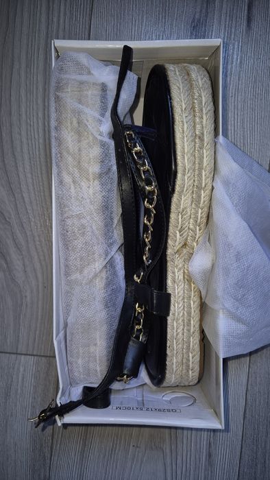 Sandale tip espadrile