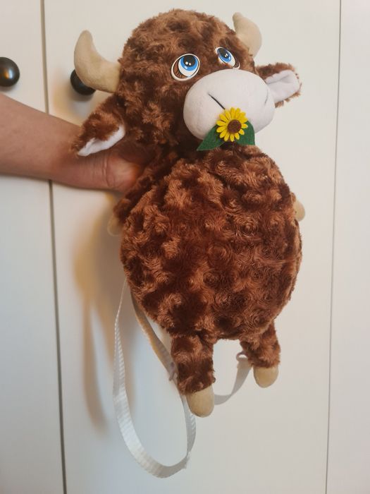 Рюкзак плюшевый бык