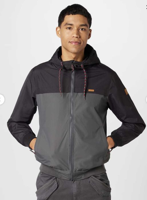 Чисто ново мъжко преходно яке за дъжд IRIEDAILY, двуцветно; размер S