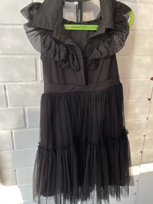 Платье Венсдей черное