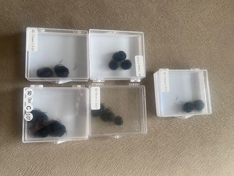 Пълен комплект от материали за поставяне на мигли професионални