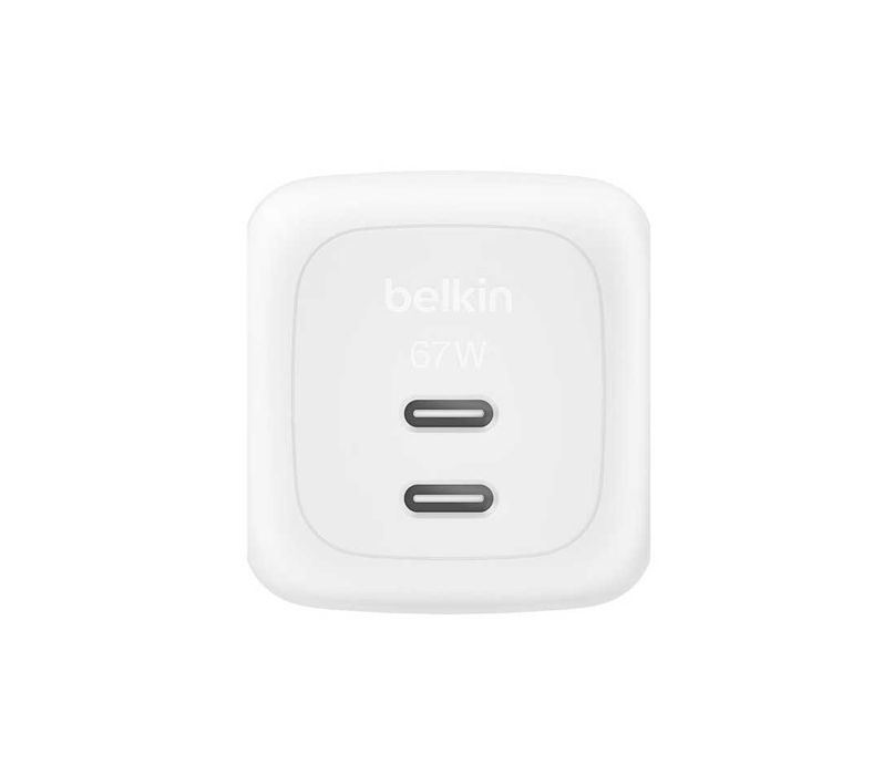 ( Сетевое ЗУ BELKIN 67W Dual USB-C PD Charger PPS White