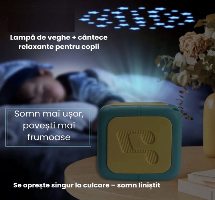Proiector cu Povesti Noi pe perete sau tavan, Idea, +3 ani