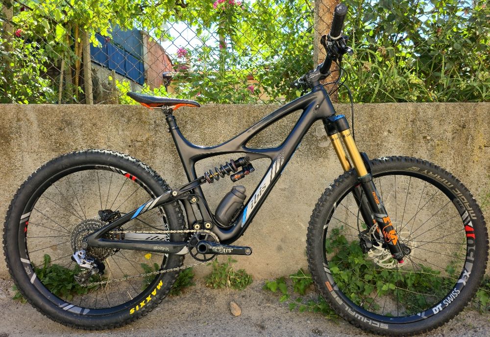 Върхов клас Карбонов Ендуро велосипед Ibis Mojo Fox 36 Kashima, Sram XX1 1x11 Shox Fox DH2X Kashima XT Shimano 27.5 цола M-L размер