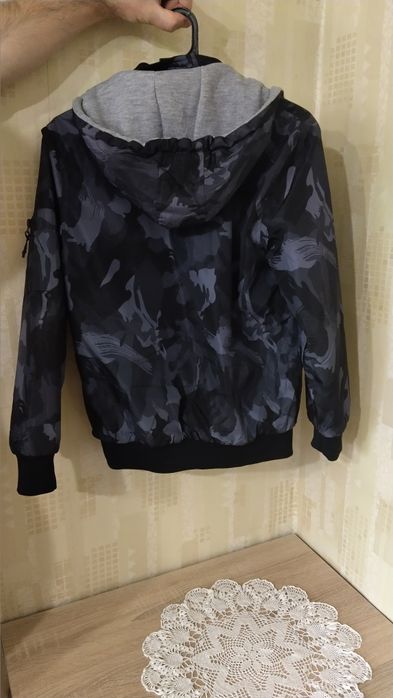 Двулицево Пролетно-есенно детско яке за момче, Размер 14 години