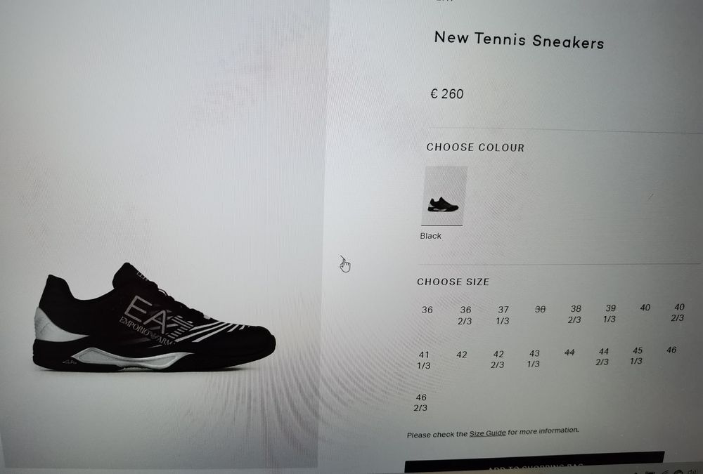 Мъжки маратонки за тенис (клей) на Армани, EA7