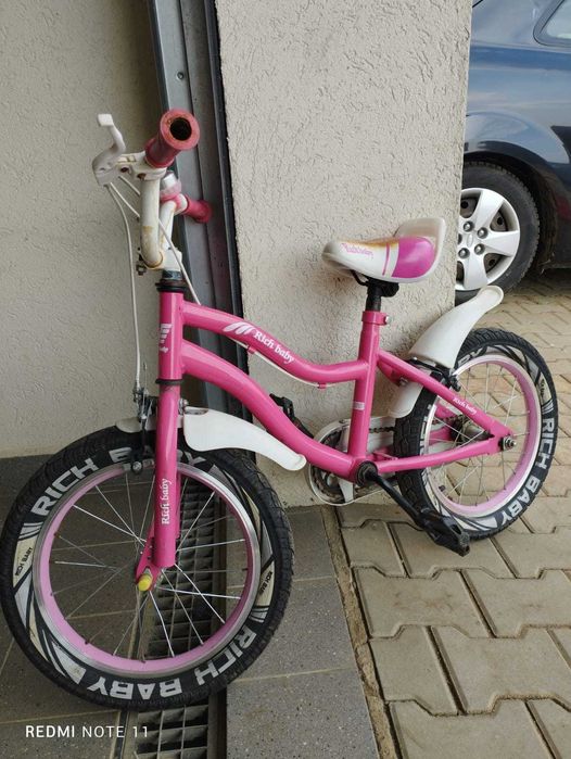 Bicicletă pentru fetițe Rich Baby – 16 inch
