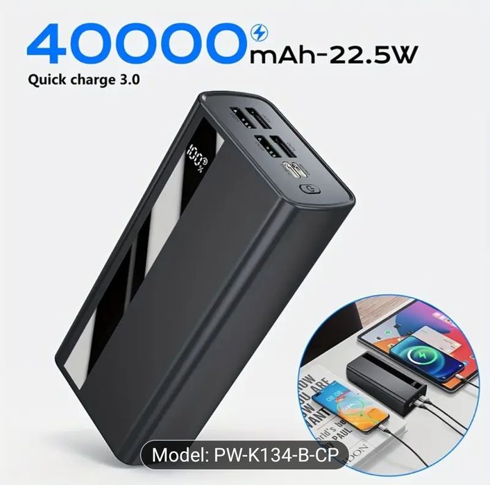 Baterie portabila PowerBank 40000mah  încărcare super rapidă