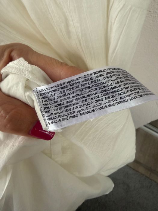 Rochie maxi albă Mango - noua cu eticheta