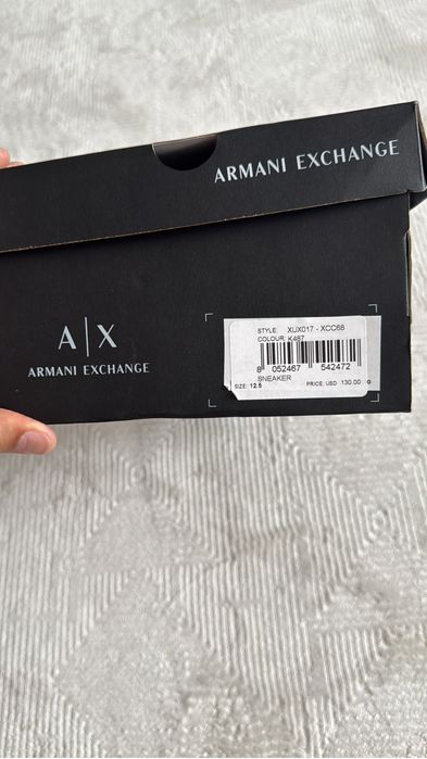 Новые кроссовки Armani Exchange