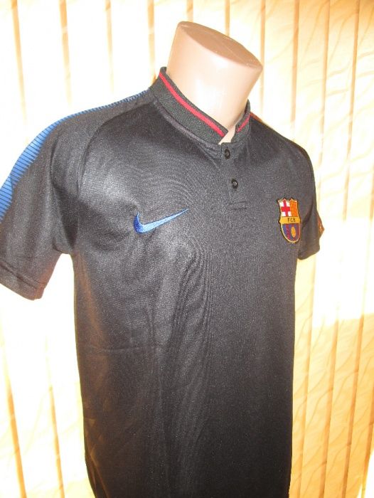 Мъжки тениски с яка Nike/Adidas Barcelona/Real M. - тип Lacoste