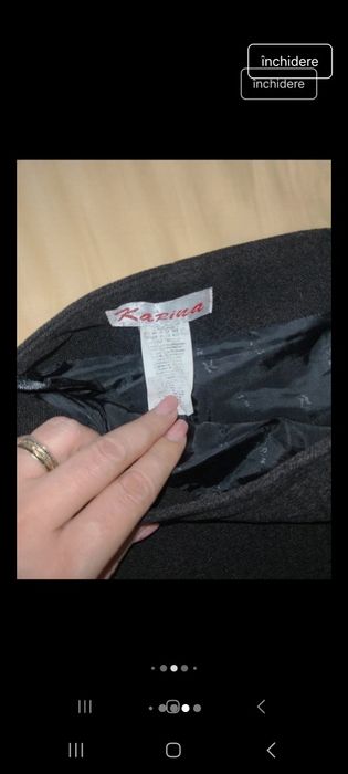 Fusta dama dreapta groasa lana ,marimea L